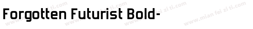 Forgotten Futurist Bold字体转换